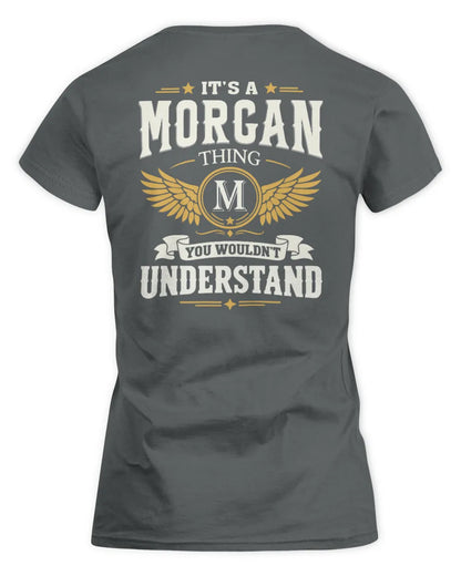 MORGAN KT06-M008 It’s a [NAME] Thing – You Wouldn’t Understand | Personalized Vintage T-Shirt - Women's Standard T-Shirt - Charcoal