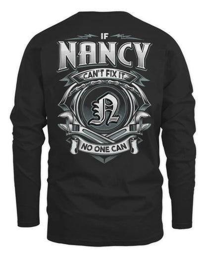NANCY AP81-K4-626 - Personalized Ahmed Quote Apparel “If Ahmed Can't Fix It, No One Can” - Men's Long Sleeved T-Shirt - Black