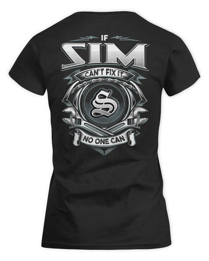 SIM AP81-K4-626 - Personalized Ahmed Quote Apparel “If Ahmed Can't Fix It, No One Can” - Women's Standard T-Shirt - Black