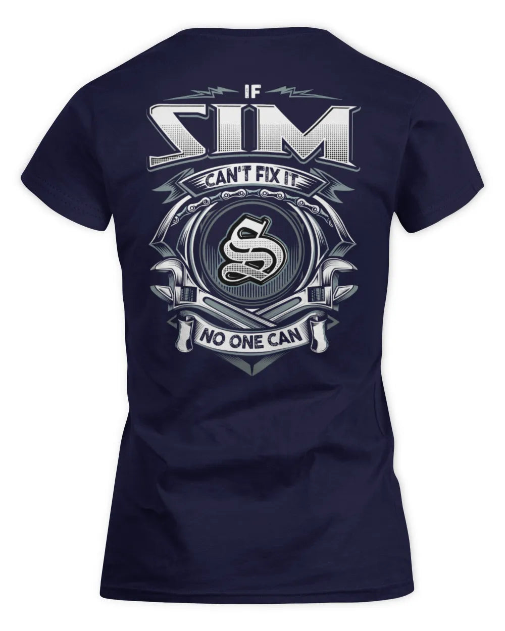 SIM AP81-K4-626 - Personalized Ahmed Quote Apparel “If Ahmed Can't Fix It, No One Can” - Women's Standard T-Shirt - Navy
