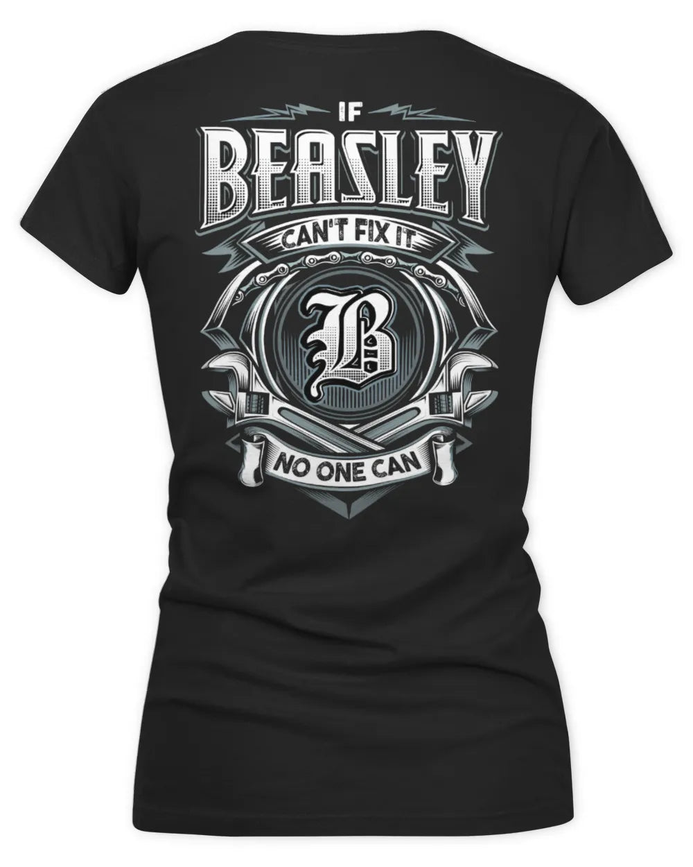 BEASLEY AP81-K4-626 - Personalized Ahmed Quote Apparel “If Ahmed Can't Fix It, No One Can” - Women's V-Neck T-Shirt - Black