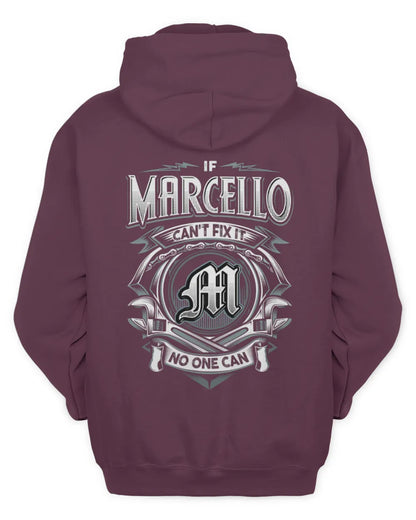 MARCELLO AP81-K4-626 - Personalized Ahmed Quote Apparel “If Ahmed Can't Fix It, No One Can” - Unisex Hoodie - Maroon