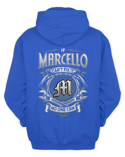 MARCELLO AP81-K4-626 - Personalized Ahmed Quote Apparel “If Ahmed Can't Fix It, No One Can” - Unisex Hoodie - Royal