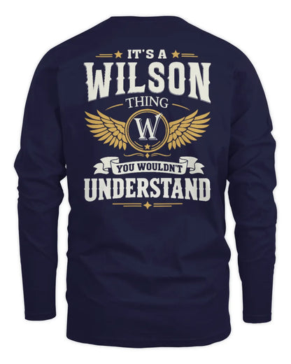 WILSON KT06-M008 It’s a [NAME] Thing – You Wouldn’t Understand | Personalized Vintage T-Shirt - Men's Long Sleeved T-Shirt - Navy