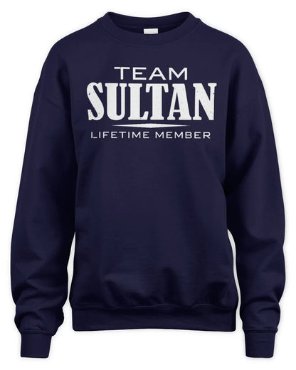 SULTAN BL62-K4-128 - Personalized “Team NAME Lifetime Member” - Unisex Sweatshirt - Navy