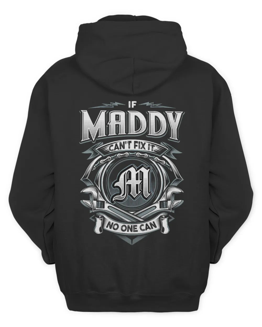 MADDY AP81-K4-626 - Personalized Ahmed Quote Apparel “If Ahmed Can't Fix It, No One Can” - Unisex Hoodie - Black