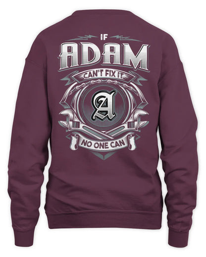 ADAM AP81-K4-626 - Personalized Ahmed Quote Apparel “If Ahmed Can't Fix It, No One Can” - Unisex Sweatshirt - Maroon