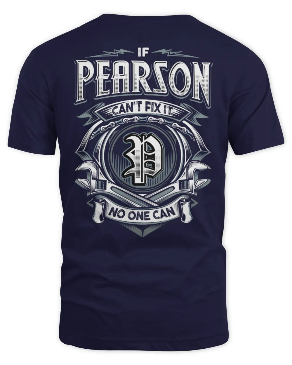 PEARSON AP81-K4-626 - Personalized Ahmed Quote Apparel “If Ahmed Can't Fix It, No One Can” - Unisex Standard T-Shirt - Navy