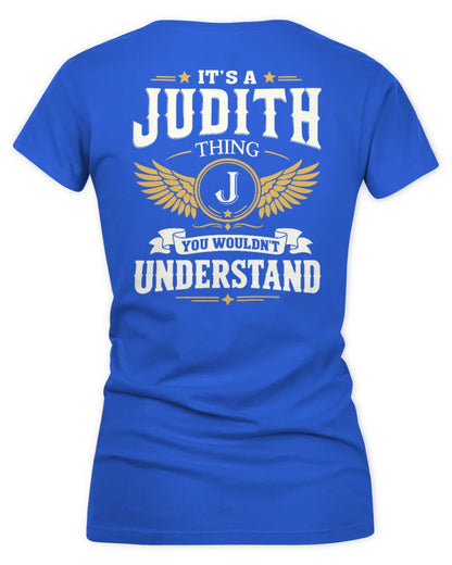 JUDITH KT06-M008 It’s a [NAME] Thing – You Wouldn’t Understand | Personalized Vintage T-Shirt - Women's V-Neck T-Shirt - Royal