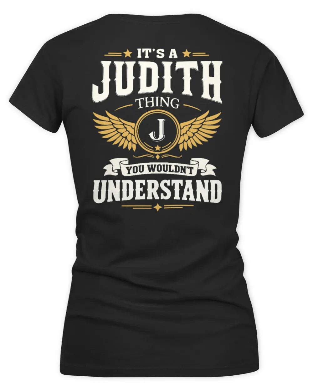 JUDITH KT06-M008 It’s a [NAME] Thing – You Wouldn’t Understand | Personalized Vintage T-Shirt - Women's V-Neck T-Shirt - Black