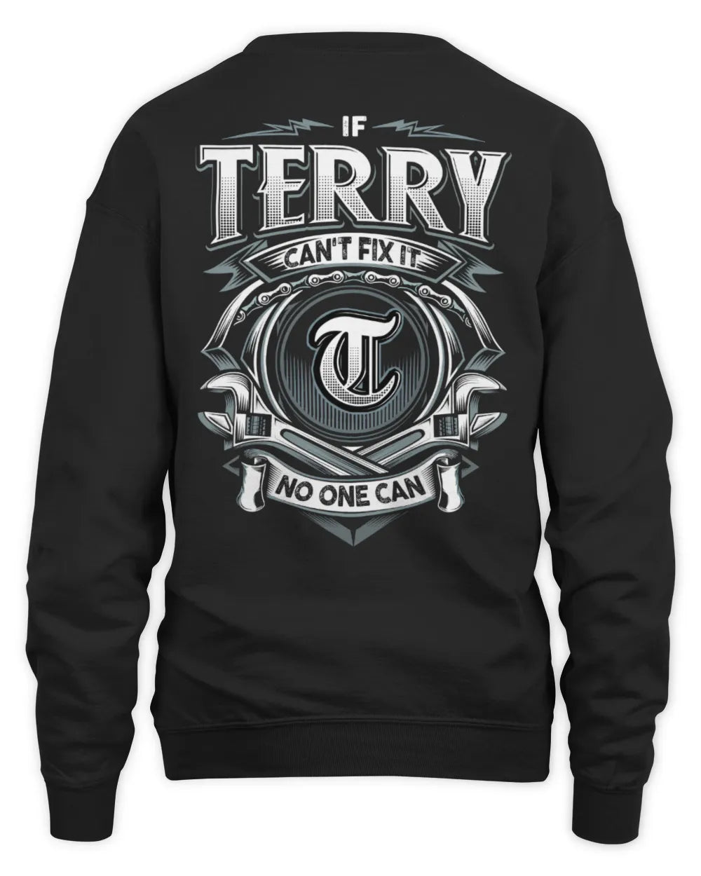 TERRY AP81-K4-626 - Personalized Ahmed Quote Apparel “If Ahmed Can't Fix It, No One Can” - Unisex Sweatshirt - Black