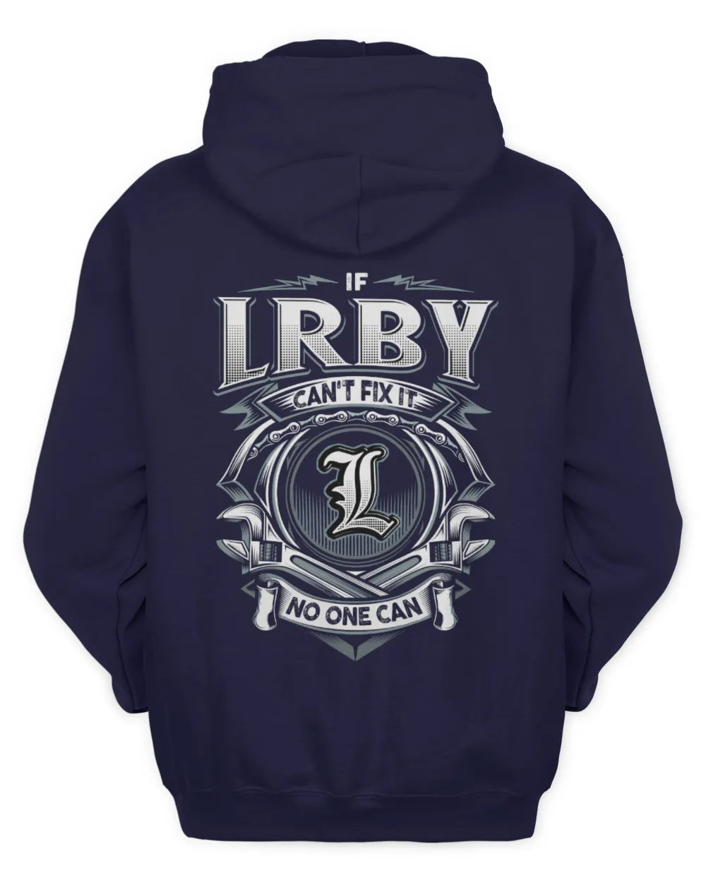 LRBY AP81-K4-626 - Personalized Ahmed Quote Apparel “If Ahmed Can't Fix It, No One Can” - Unisex Hoodie - Navy