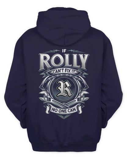 ROLLY AP81-K4-626 - Personalized Ahmed Quote Apparel “If Ahmed Can't Fix It, No One Can” - Unisex Hoodie - Navy