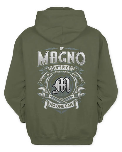 MAGNO AP81-K4-626 - Personalized Ahmed Quote Apparel “If Ahmed Can't Fix It, No One Can” - Unisex Hoodie - Military Green