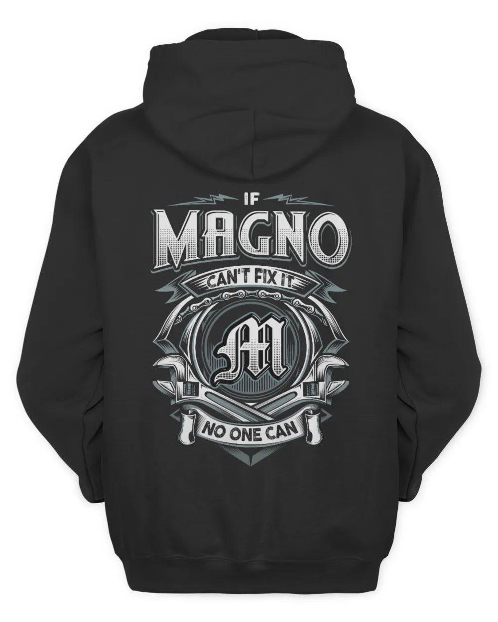 MAGNO AP81-K4-626 - Personalized Ahmed Quote Apparel “If Ahmed Can't Fix It, No One Can” - Unisex Hoodie - Black