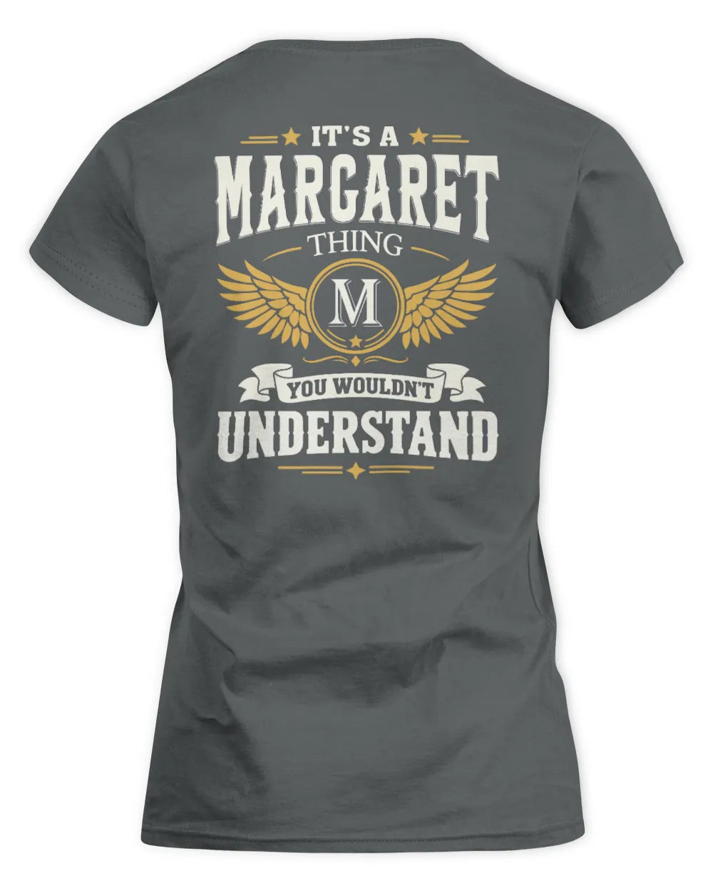 MARGARET KT06-M008 It’s a [NAME] Thing – You Wouldn’t Understand | Personalized Vintage T-Shirt - Women's Standard T-Shirt - Charcoal
