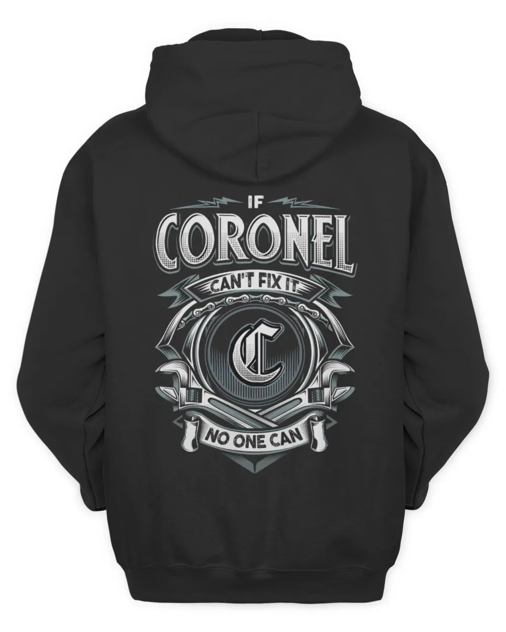 CORONEL AP81-K4-626 - Personalized Ahmed Quote Apparel “If Ahmed Can't Fix It, No One Can” - Unisex Hoodie - Black