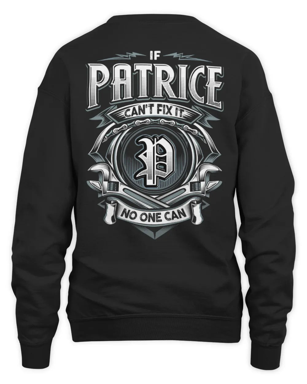 PATRICE AP81-K4-626 - Personalized Ahmed Quote Apparel “If Ahmed Can't Fix It, No One Can” - Unisex Sweatshirt - Black