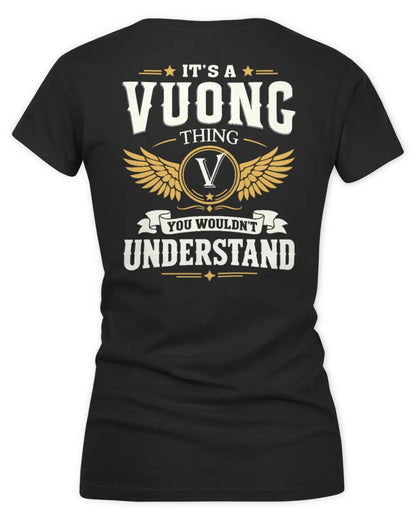 VUONG KT06-M008 It’s a [NAME] Thing – You Wouldn’t Understand | Personalized Vintage T-Shirt - Women's V-Neck T-Shirt - Black