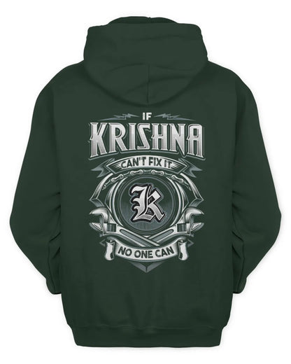 KRISHNA AP81-K4-626 - Personalized Ahmed Quote Apparel “If Ahmed Can't Fix It, No One Can” - Unisex Hoodie - Forest Green