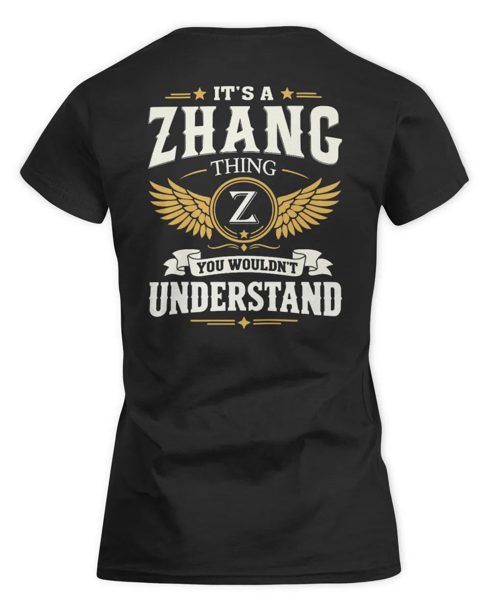 ZHANG KT06-M008 It’s a [NAME] Thing – You Wouldn’t Understand | Personalized Vintage T-Shirt - Women's Standard T-Shirt - Black