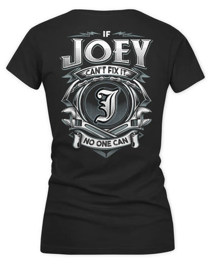 JOEY AP81-K4-626 - Personalized Ahmed Quote Apparel “If Ahmed Can't Fix It, No One Can” - Women's V-Neck T-Shirt - Black