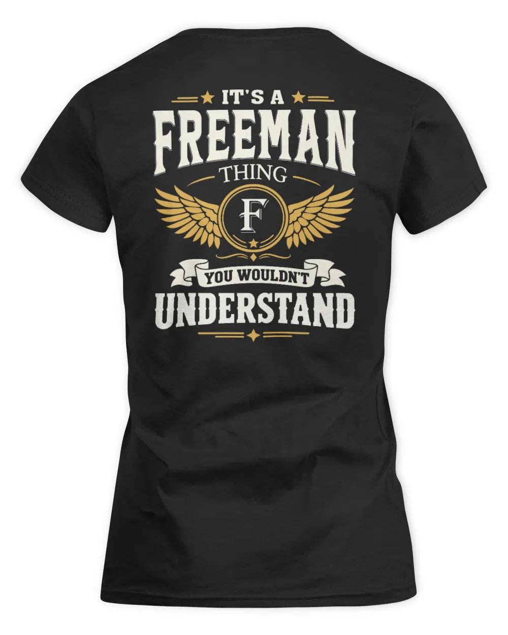 FREEMAN KT06-M008 It’s a [NAME] Thing – You Wouldn’t Understand | Personalized Vintage T-Shirt - Women's Standard T-Shirt - Black