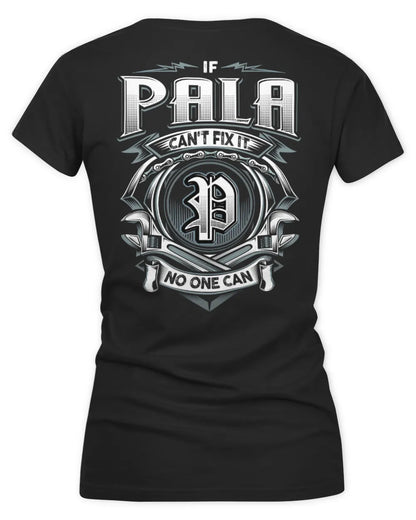 PALA AP81-K4-626 - Personalized Ahmed Quote Apparel “If Ahmed Can't Fix It, No One Can” - Women's V-Neck T-Shirt - Black