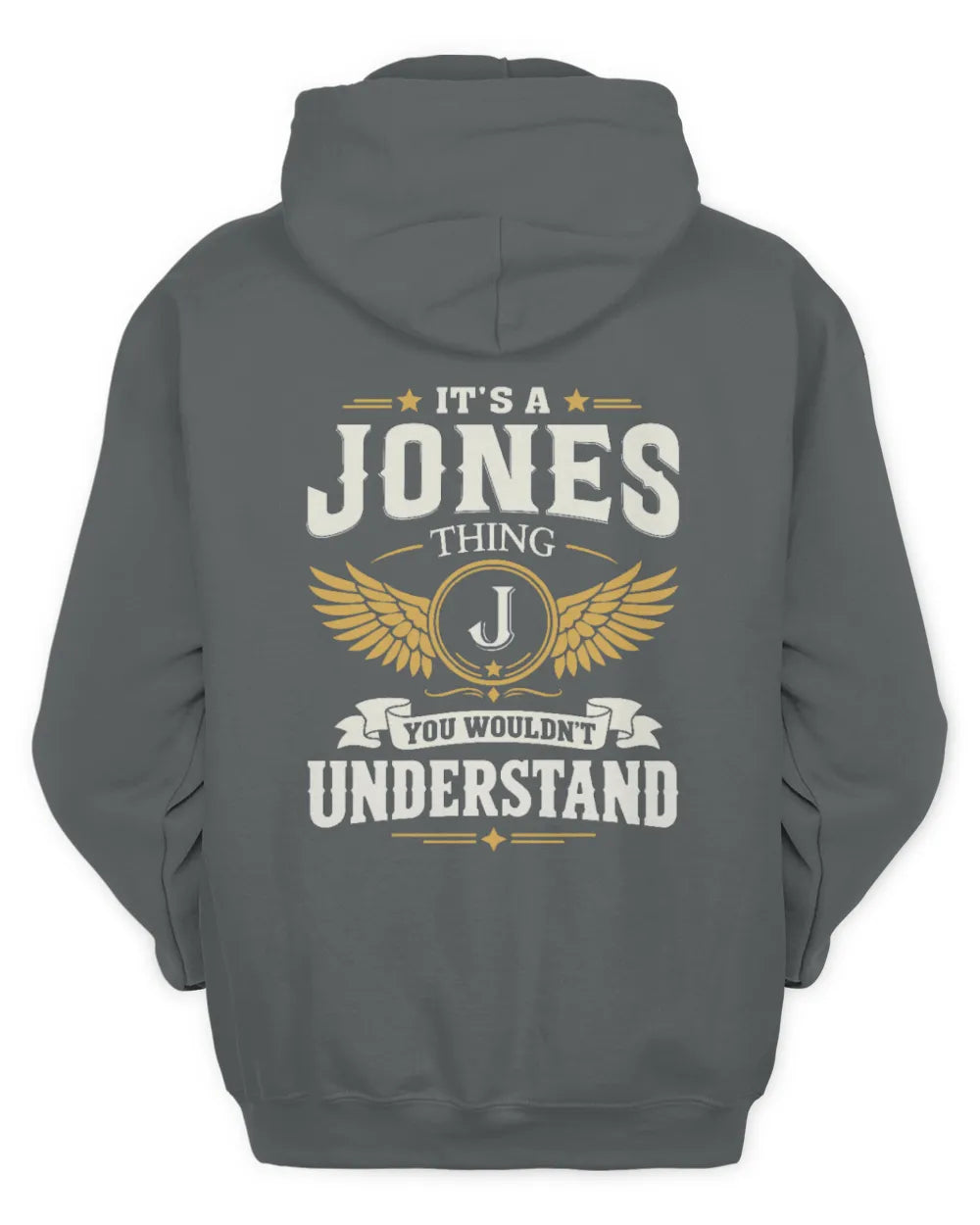 JONES KT06-M008 It’s a [NAME] Thing – You Wouldn’t Understand | Personalized Vintage T-Shirt - Unisex Hoodie - Charcoal