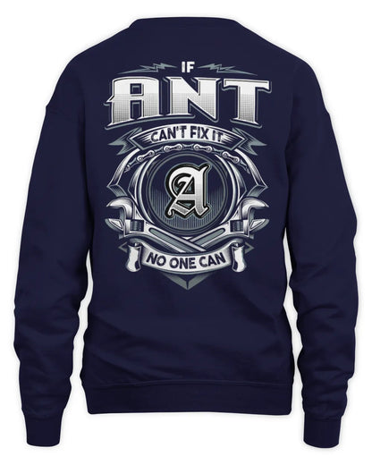 ANT AP81-K4-626 - Personalized Ahmed Quote Apparel “If Ahmed Can't Fix It, No One Can” - Unisex Sweatshirt - Navy