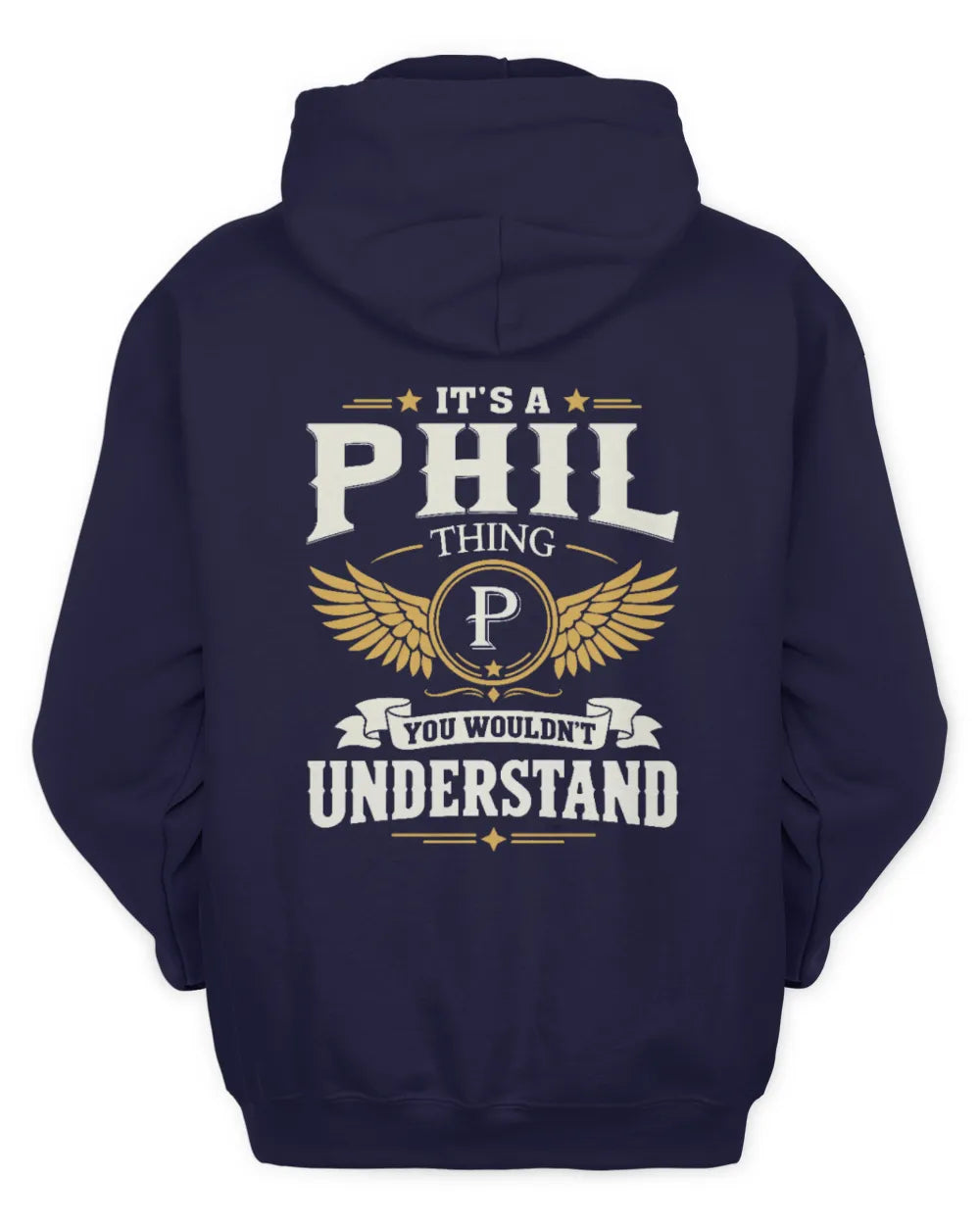 PHIL KT06-M008 It’s a [NAME] Thing – You Wouldn’t Understand | Personalized Vintage T-Shirt - Unisex Hoodie - Navy