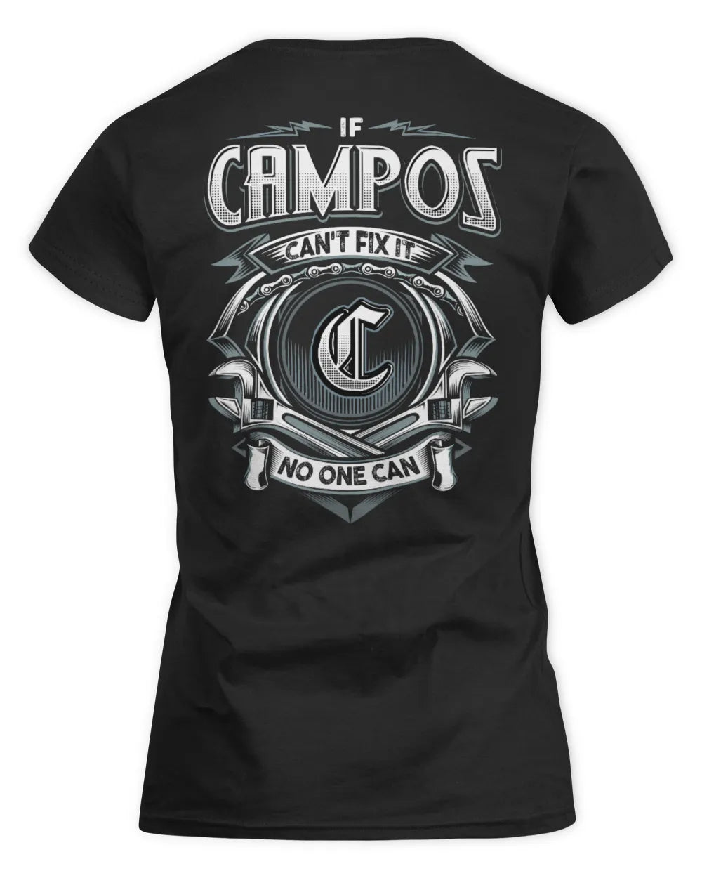 CAMPOS AP81-K4-626 - Personalized Ahmed Quote Apparel “If Ahmed Can't Fix It, No One Can” - Women's Standard T-Shirt - Black