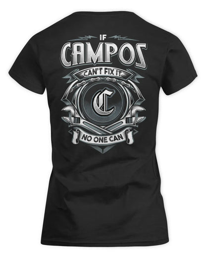 CAMPOS AP81-K4-626 - Personalized Ahmed Quote Apparel “If Ahmed Can't Fix It, No One Can” - Women's Standard T-Shirt - Black
