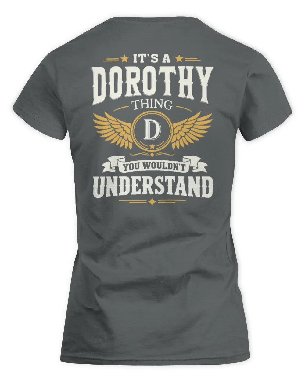 DOROTHY KT06-M008 It’s a [NAME] Thing – You Wouldn’t Understand | Personalized Vintage T-Shirt - Women's Standard T-Shirt - Charcoal