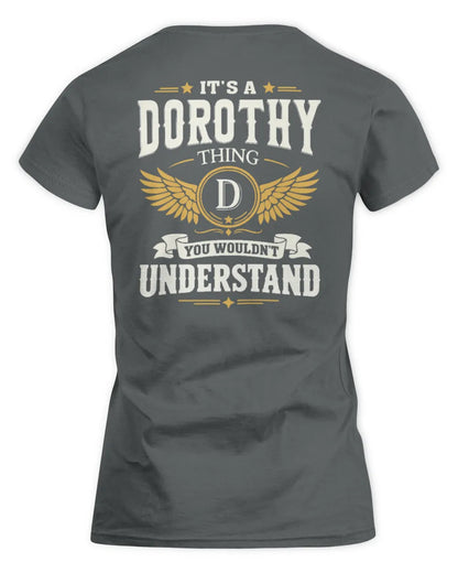 DOROTHY KT06-M008 It’s a [NAME] Thing – You Wouldn’t Understand | Personalized Vintage T-Shirt - Women's Standard T-Shirt - Charcoal