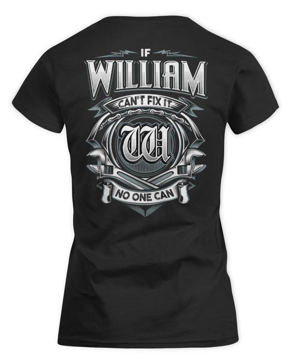 WILLIAM AP81-K4-626 - Personalized Ahmed Quote Apparel “If Ahmed Can't Fix It, No One Can” - Women's Standard T-Shirt - Black