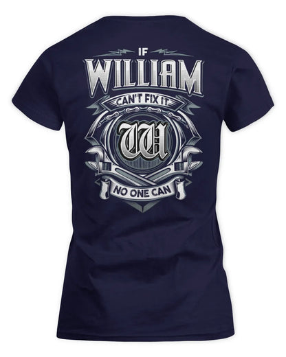 WILLIAM AP81-K4-626 - Personalized Ahmed Quote Apparel “If Ahmed Can't Fix It, No One Can” - Women's Standard T-Shirt - Navy