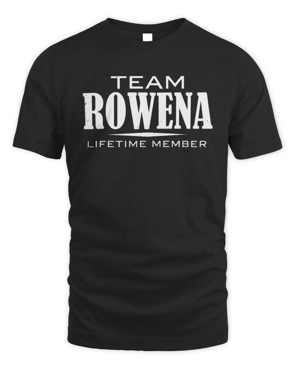 ROWENA BL62-K4-128 - Personalized “Team NAME Lifetime Member” - Unisex Standard T-Shirt - Black
