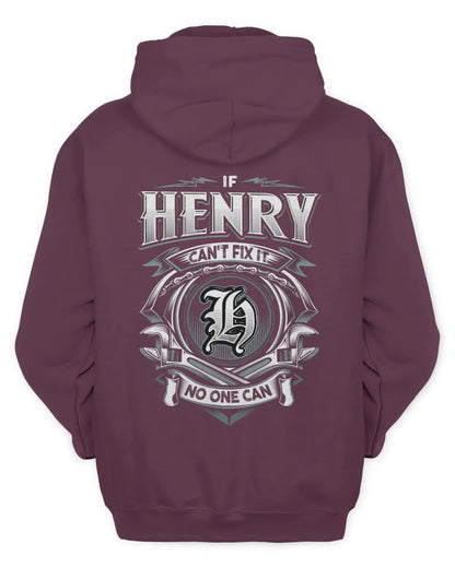 HENRY AP81-K4-626 - Personalized Ahmed Quote Apparel “If Ahmed Can't Fix It, No One Can” - Unisex Hoodie - Maroon