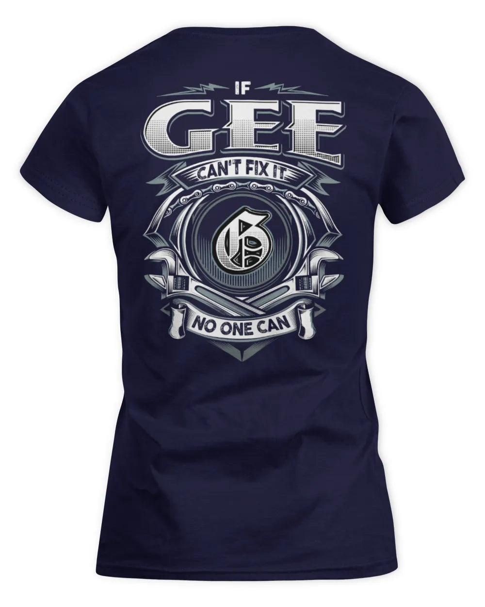 GEE AP81-K4-626 - Personalized Ahmed Quote Apparel “If Ahmed Can't Fix It, No One Can” - Women's Standard T-Shirt - Navy