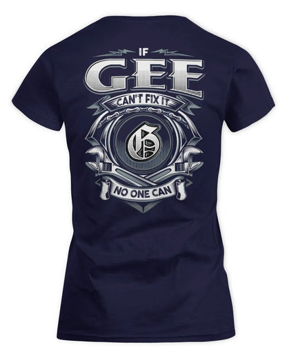 GEE AP81-K4-626 - Personalized Ahmed Quote Apparel “If Ahmed Can't Fix It, No One Can” - Women's Standard T-Shirt - Navy