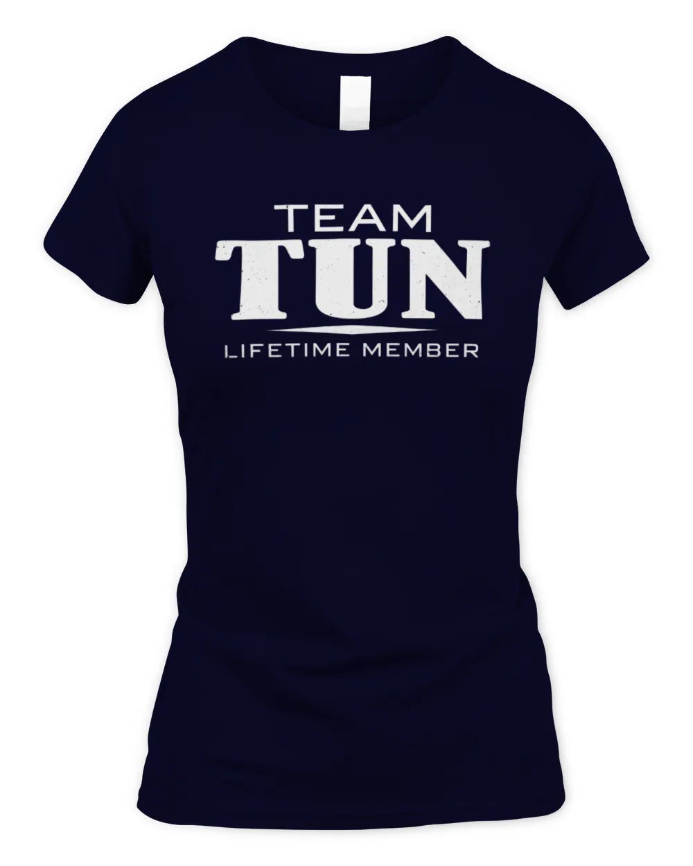 TUN BL62-K4-128 - Personalized “Team NAME Lifetime Member” - Women's Standard T-Shirt - Navy