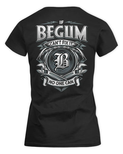BEGUM AP81-K4-626 - Personalized Ahmed Quote Apparel “If Ahmed Can't Fix It, No One Can” - Women's Standard T-Shirt - Black