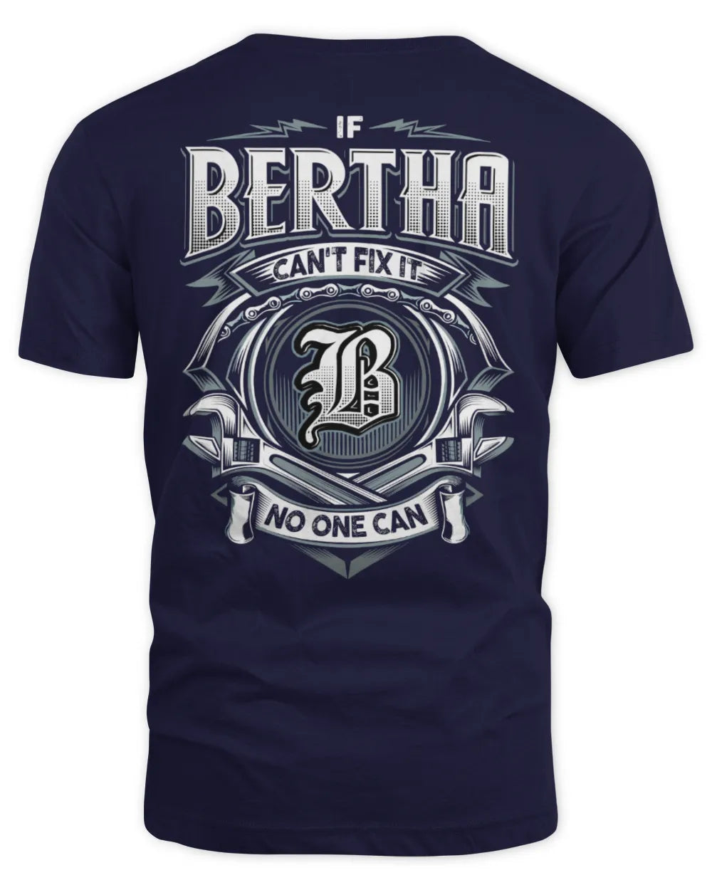 BERTHA AP81-K4-626 - Personalized Ahmed Quote Apparel “If Ahmed Can't Fix It, No One Can” - Unisex Standard T-Shirt - Navy