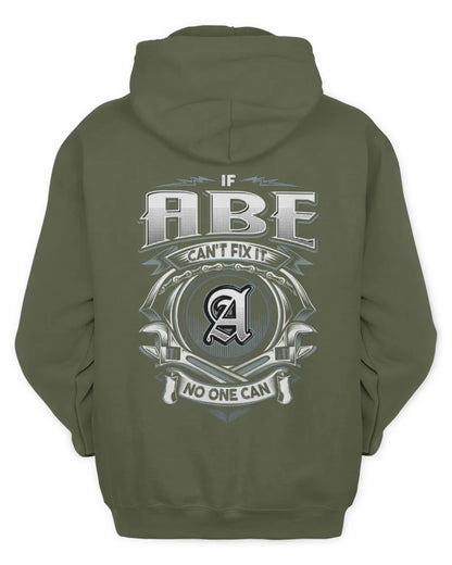 ABE AP81-K4-626 - Personalized Ahmed Quote Apparel “If Ahmed Can't Fix It, No One Can” - Unisex Hoodie - Military Green