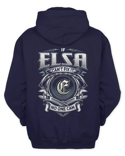ELSA AP81-K4-626 - Personalized Ahmed Quote Apparel “If Ahmed Can't Fix It, No One Can” - Unisex Hoodie - Navy
