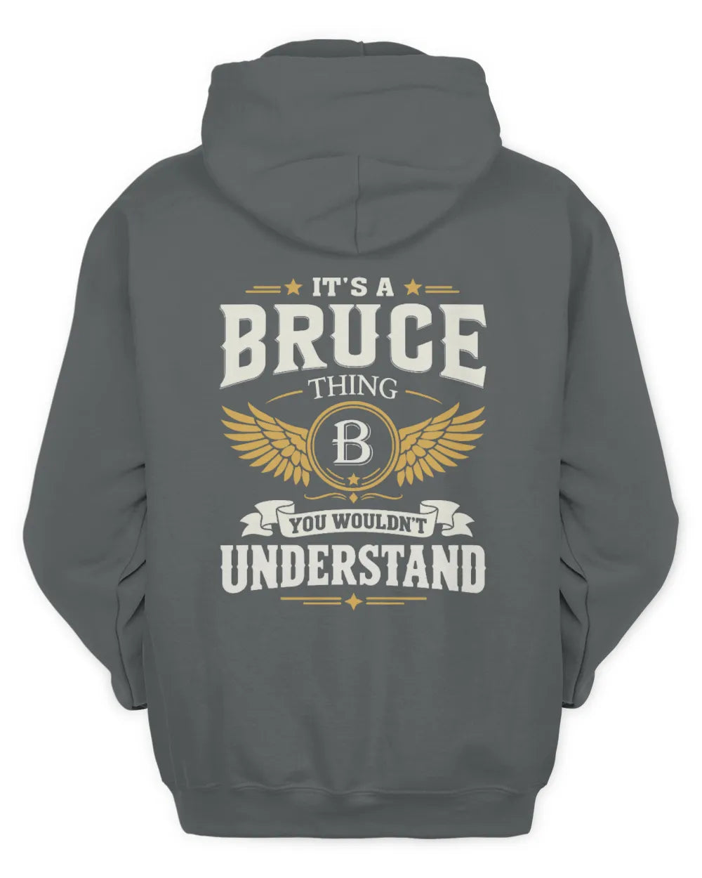 BRUCE KT06-M008 It’s a [NAME] Thing – You Wouldn’t Understand | Personalized Vintage T-Shirt - Unisex Hoodie - Charcoal