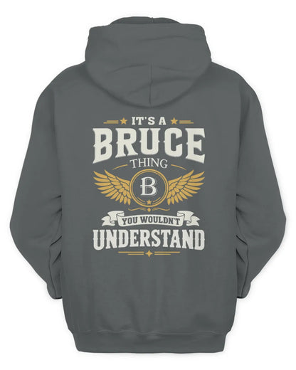 BRUCE KT06-M008 It’s a [NAME] Thing – You Wouldn’t Understand | Personalized Vintage T-Shirt - Unisex Hoodie - Charcoal