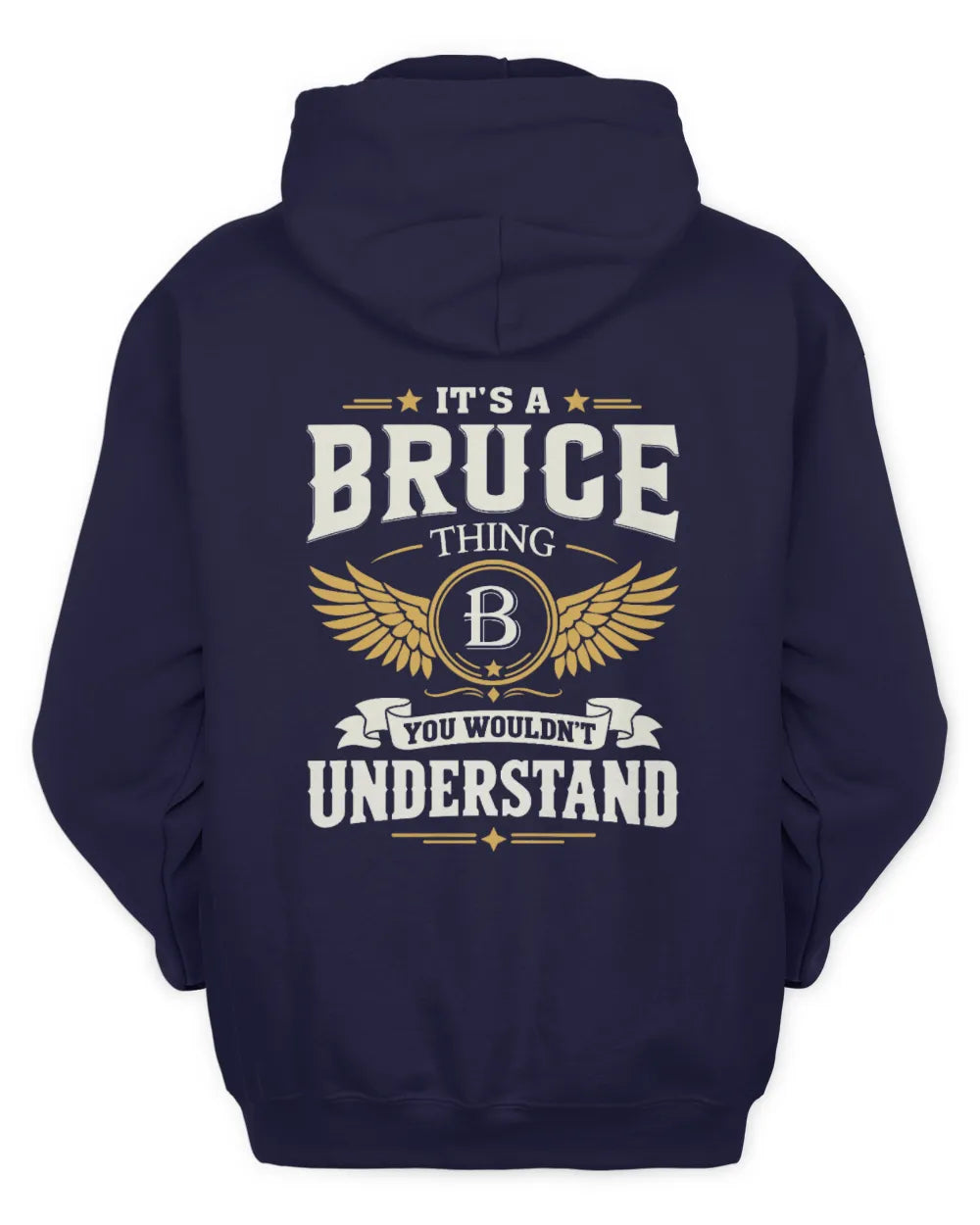 BRUCE KT06-M008 It’s a [NAME] Thing – You Wouldn’t Understand | Personalized Vintage T-Shirt - Unisex Hoodie - Navy