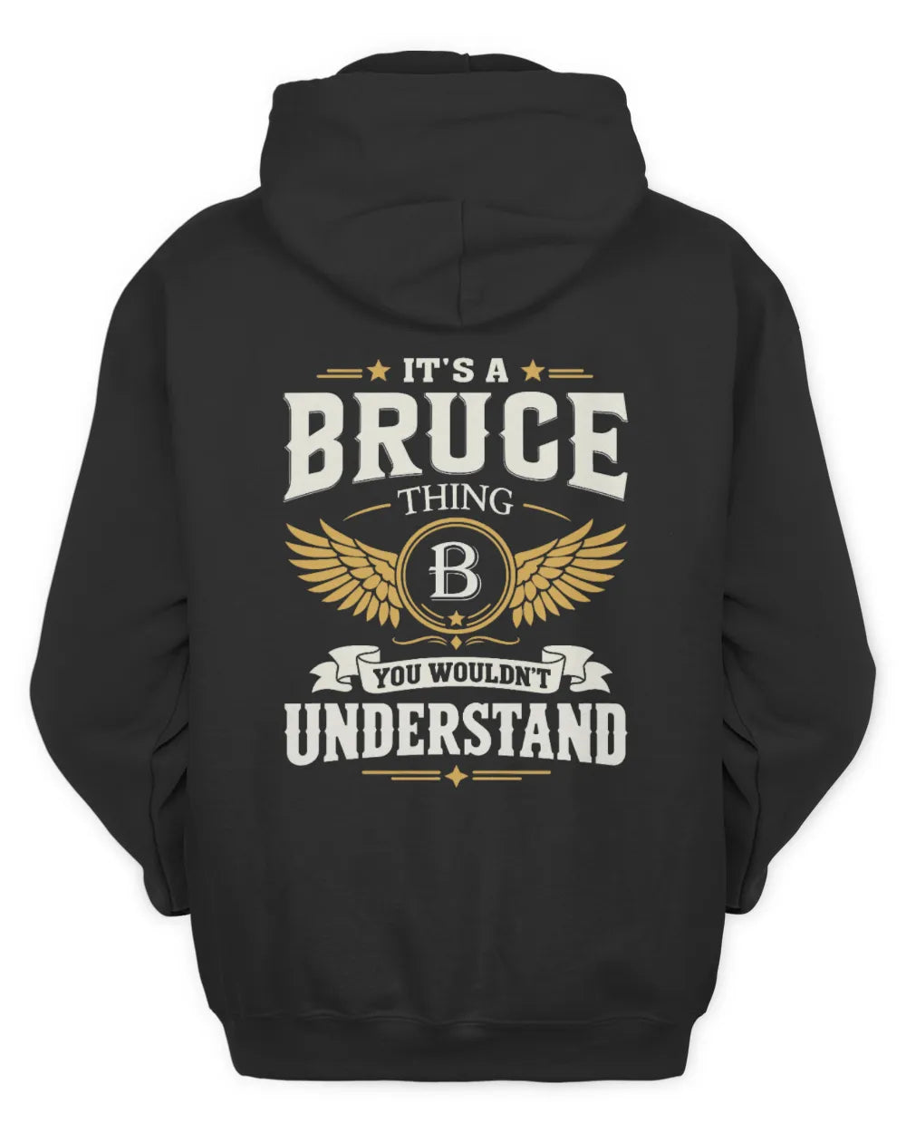 BRUCE KT06-M008 It’s a [NAME] Thing – You Wouldn’t Understand | Personalized Vintage T-Shirt - Unisex Hoodie - Black